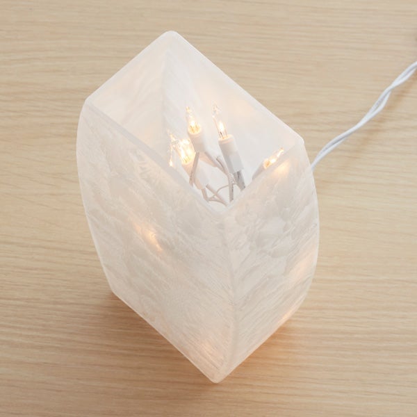 all is bright personalized christmas frosted tabletop light