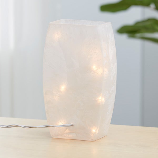 all is bright personalized christmas frosted tabletop light