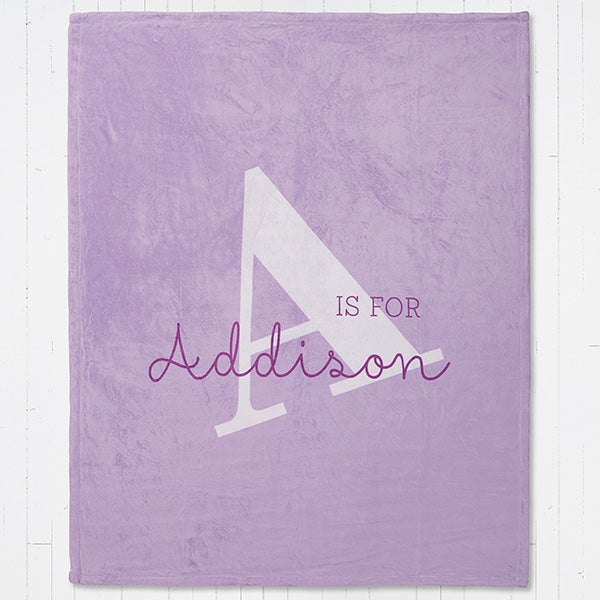 alphabet fun personalized blanket