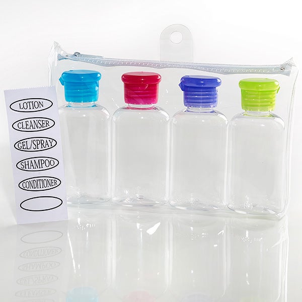 6-piece travel bottle kit