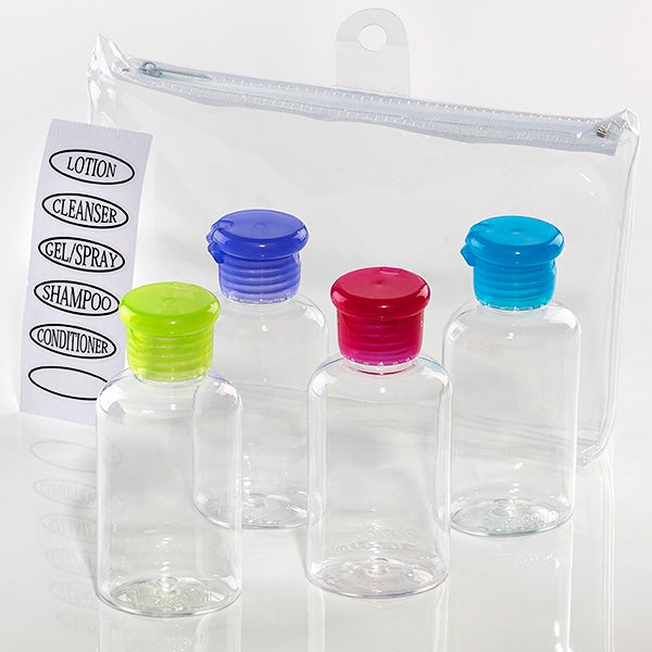 6-piece travel bottle kit