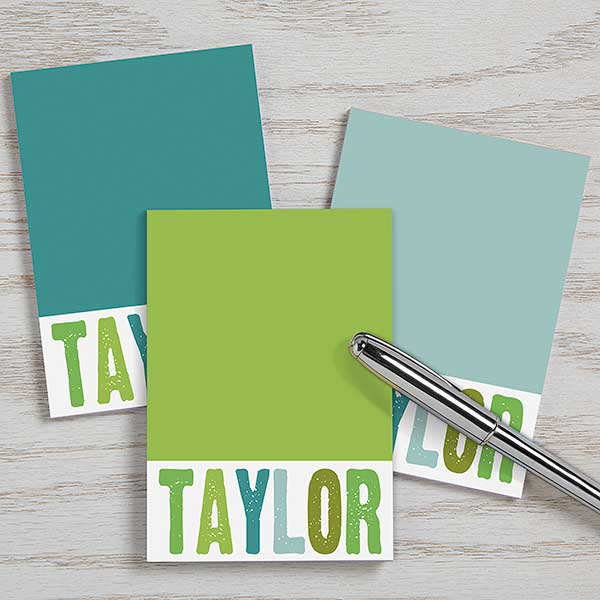 all mine! personalized mini notepad set of 3