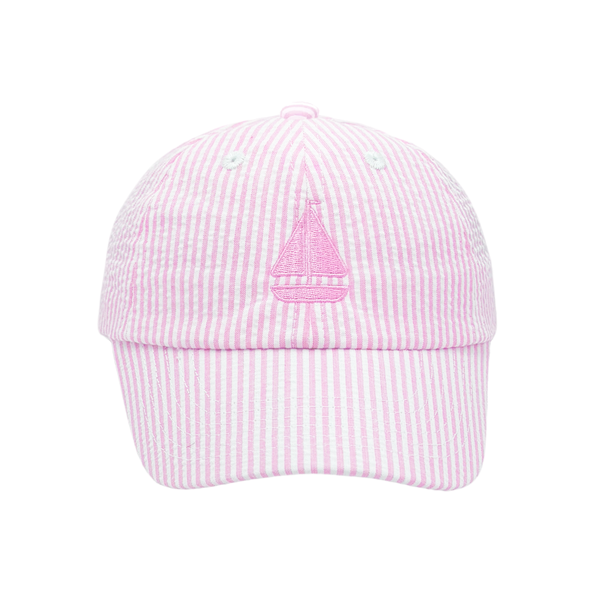 Pink Sailboat Bow Baseball Hat