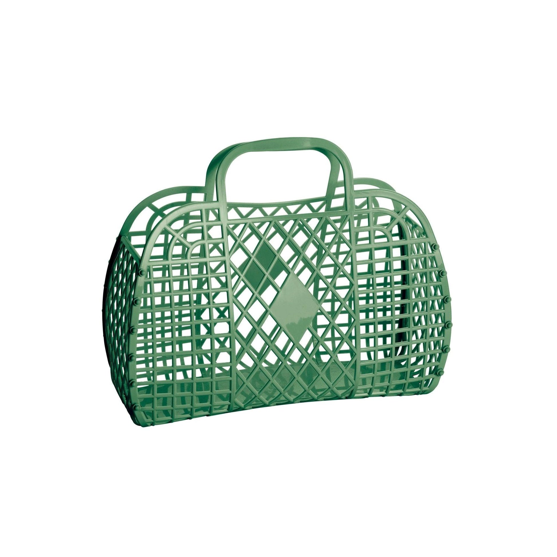 Retro Basket Jelly Bag - Small Olive