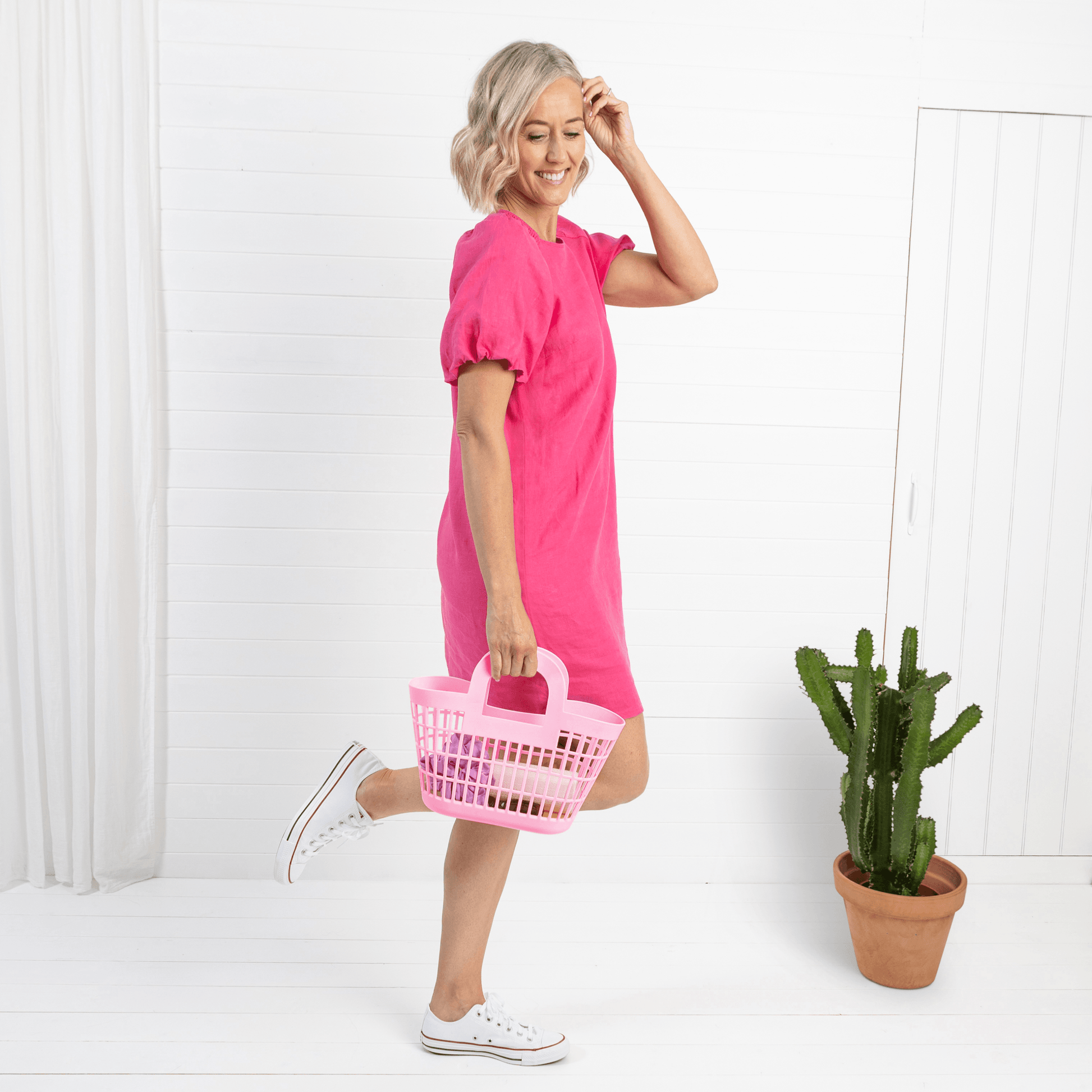 Rosie Basket: Berry Pink
