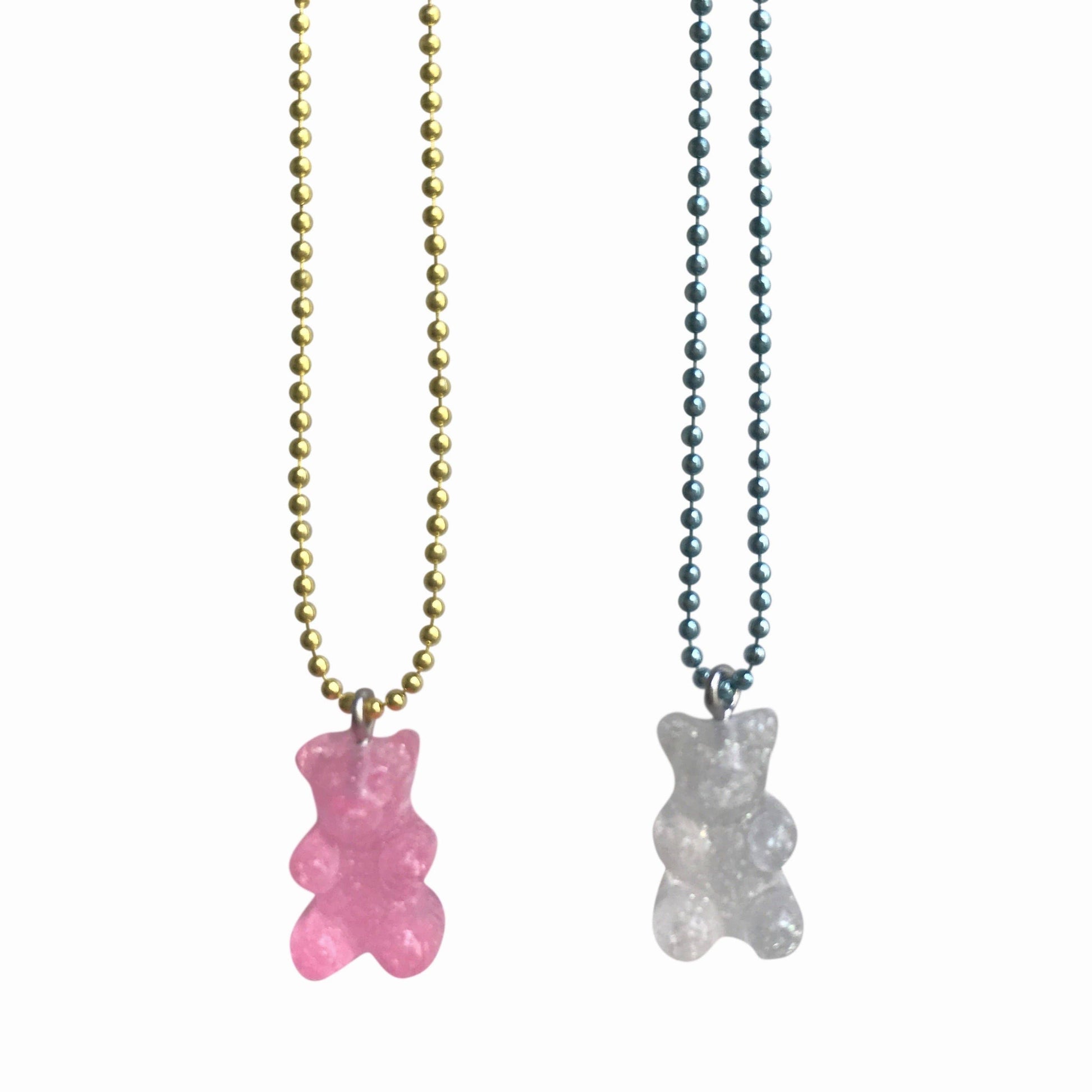 Sparkle Gummy Bear Kids Necklace